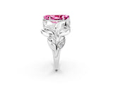 White gold Marquise Cut Solitaire Leaf-Inspired Engagement Ring with Prong Setting_2