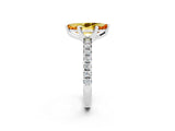 White gold Marquise Cut Solitaire Pave Diamond Engagement Ring with Four-Prong Setting_14