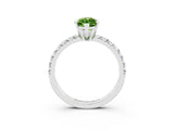 White gold Marquise Cut Solitaire Pave Diamond Engagement Ring with Four-Prong Setting_15