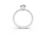 White gold Marquise Cut Solitaire Pave Diamond Engagement Ring with Four-Prong Setting_15