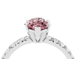 White gold Marquise Cut Solitaire Pave Diamond Engagement Ring with Four-Prong Setting_16