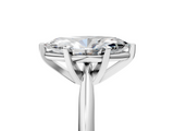 White gold Marquise Cut Solitaire Ring with Four-Prong Setting on a Classic Band_114