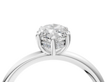White gold Marquise Cut Solitaire Ring with Thin Band and Four-Prong Setting_53
