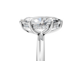 White gold Marquise Cut Solitaire Ring with Thin Band and Four-Prong Setting_54