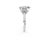 White gold Marquise Cut Solitaire Split Shank Pave Diamond Engagement Ring with Four-Prong Setting_15