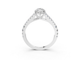 White gold Marquise Cut Split Shank Pave Diamond Engagement Ring with Four-Prong Setting_31