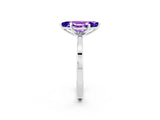 White gold Marquise Cut Tanzanite Solitaire Engagement Ring with Classic Band and Four-Prong Setting_26