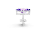 White gold Marquise Cut Tanzanite Stud Earrings_29