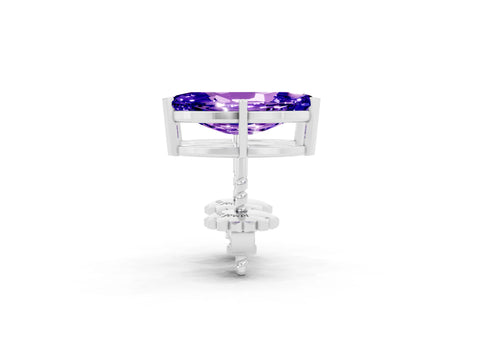 White gold Marquise Cut Tanzanite Stud Earrings_29