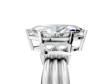 White gold Marquise Cut Three-Stone Channel Set Ring with Bar Prongs_115