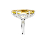 White gold Marquise Cut Yellow Sapphire Solitaire Ring with Thin Band and Four-Prong Setting_41