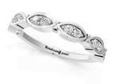 White gold Marquise Diamond Bezel Set Eternity Band_53