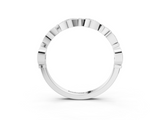 White gold Marquise Diamond Bezel Set Eternity Band_55