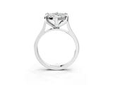 White gold Marquise Diamond Cluster Halo Solitaire with Four-Prong Setting_80