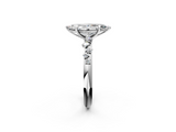 White gold Marquise Diamond Cluster Prong-Set Solitaire Ring_79