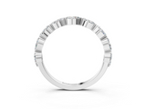 White gold Marquise Diamond Eternity Band with Bezel Setting_32