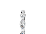 White gold Marquise Diamond Eternity Band with Bezel Setting_34