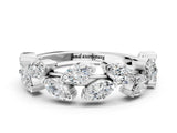 White gold Marquise Diamond Eternity Band with Shared Prong Setting_12