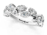 White gold Marquise Diamond Eternity Band with Shared Prong Setting_13