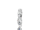 14K White Gold Marquise Diamond Eternity Band with U-Prong Setting