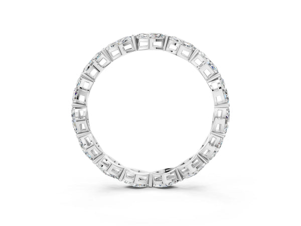 Platinum Marquise Diamond Eternity Band with U-Prong Setting