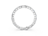 Silver Marquise Diamond Eternity Band with U-Prong Setting
