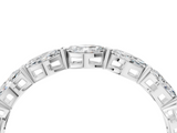 Silver Marquise Diamond Eternity Band with U-Prong Setting