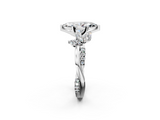 White gold Marquise Diamond Floral Vine Solitaire Engagement Ring_25