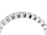 White gold Marquise Diamond Half-Eternity Band with Shared Prong Setting_25