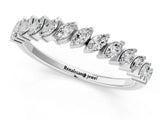 White gold Marquise Diamond Half-Eternity Band with Shared Prong Setting_25