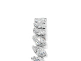 White gold Marquise Diamond Half-Eternity Band with Shared Prong Setting_29