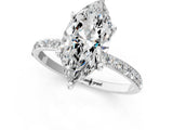 White gold Marquise Diamond Pavé Band with Six-Prong Setting_47