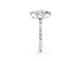 White gold Marquise Diamond Pavé Band with Six-Prong Setting_48