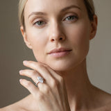 White gold Marquise Diamond Pavé Band with Six-Prong Setting_59