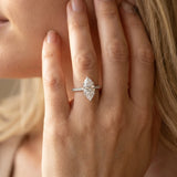 White gold Marquise Diamond Pavé Band with Six-Prong Setting_60