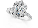 White gold Marquise Diamond Pave Band with Floral Prong Setting_48