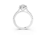 White gold Marquise Diamond Pave Band with Floral Prong Setting_50