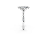 White gold Marquise Diamond Pave Band with Floral Prong Setting_54