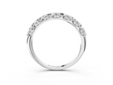 White gold Marquise Diamond Pave Eternity Band with Bezel Setting_38