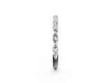 White gold Marquise Diamond Prong Set Half-Eternity Band_204