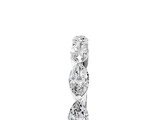 White gold Marquise Diamond Prong Set Half-Eternity Band_207