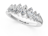 White gold Marquise Diamond Prong-Set Half-Eternity Band_3