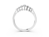 White gold Marquise Diamond Prong-Set Half-Eternity Band_5