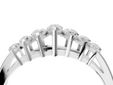 White gold Marquise Diamond Prong-Set Half-Eternity Band_6