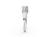 White gold Marquise Diamond Prong Set White Gold Curved Band_31