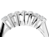 White gold Marquise Diamond Prong Set White Gold Curved Band_33