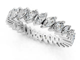 White gold Marquise Diamond Shared Prong Full Eternity Band_1