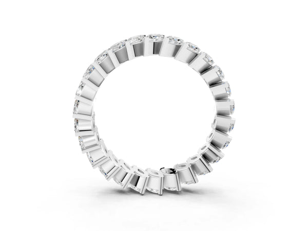 White gold Marquise Diamond Shared Prong Full Eternity Band