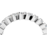 White gold Marquise Diamond Shared Prong Full Eternity Band_4
