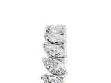 White gold Marquise Diamond Shared Prong Full Eternity Band_5